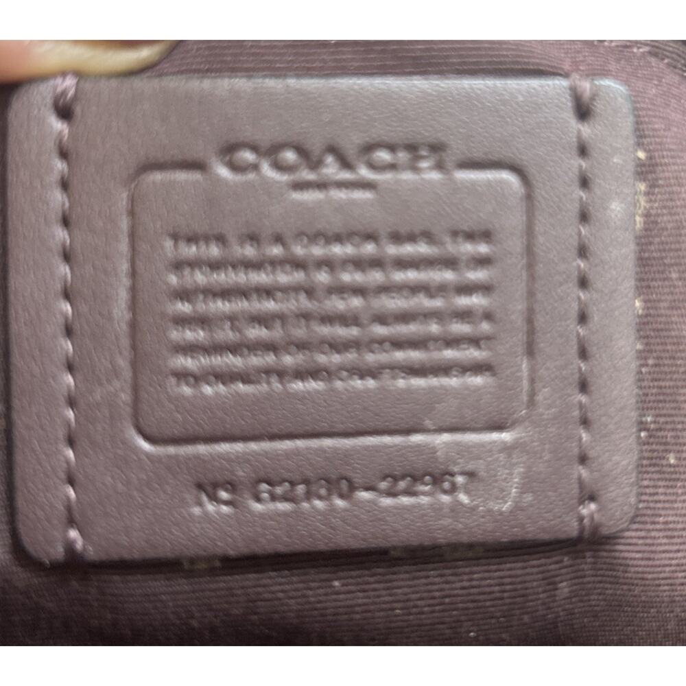 COACH Oxblood City Zip Leather Shoulder Purse / Tote Oxblood 22967 Small - Picture 9 of 10